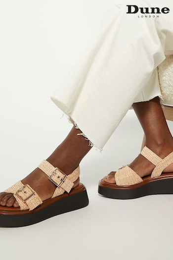 Dune London Loells Buckle Flatform Sandals (901357) | £95