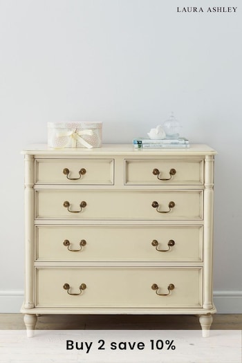Laura Ashley Ivory Clifton 2+3 Drawer Chest (901384) | £785
