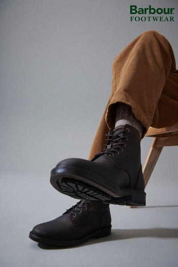 Barbour® Dark Brown Dark Brown Heyford Derby Boots 4G-motif (901535) | £139