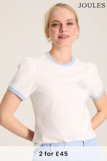 Joules Erin Cream Short Sleeve T-Shirt (901687) | £24.95