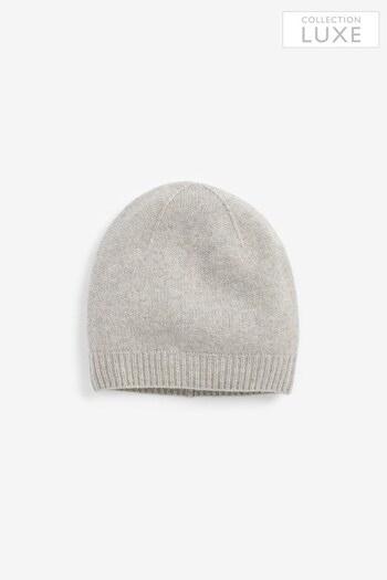 Grey Collection Luxe Cashmere Ribbed Hat (901850) | £26