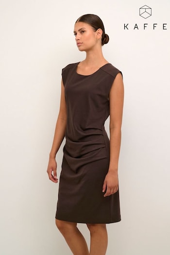 Kaffe India Sleeveless Knee Length Brown Dress (901888) | £70