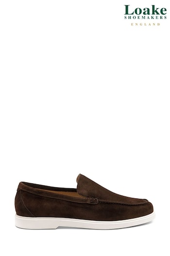 Loake  Tuscany Suede Apron Brown Loafers (901978) | £145