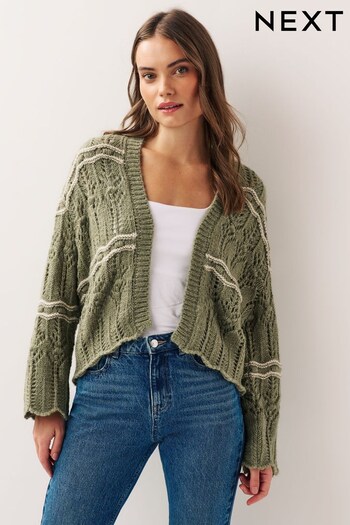 Green Crochet Knitted Cardigan (901985) | £38
