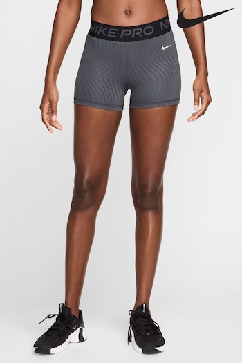 Nike Black Dri-FIT Pro Mid Rise 3 Printed vltn Shorts (902071) | £33