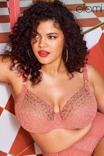 Elomi Rose Leo Matilda Underwire Plunge Nude Bra (902189) | £44