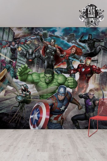 Art For The Home Blue Marvel Avengers Assemble Mural (902254) | £62