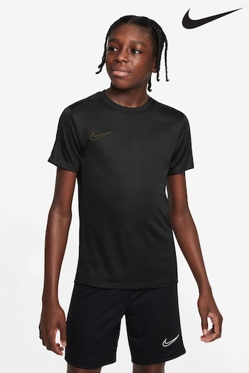 Nike Black/Gold Dri-FIT Academy Training T-Shirt (902545) | £17