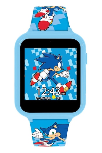 Peers Hardy Blue Sega Sonic the Hedgehog Smart Watch with Printed Silicone Strap (902623) | £35