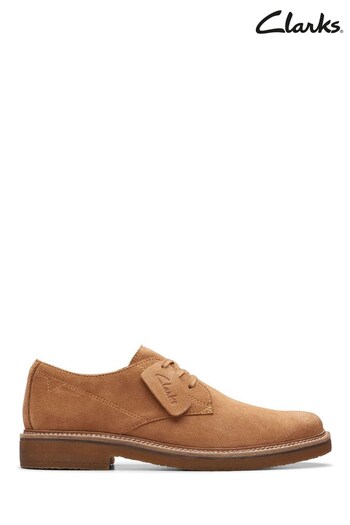 Clarks Natural Suede Clarkdale Derby Shoes (903461) | £110