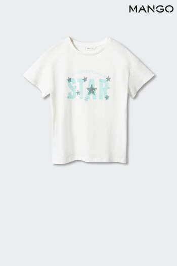 Mango Star White T-Shirt (903509) | £15