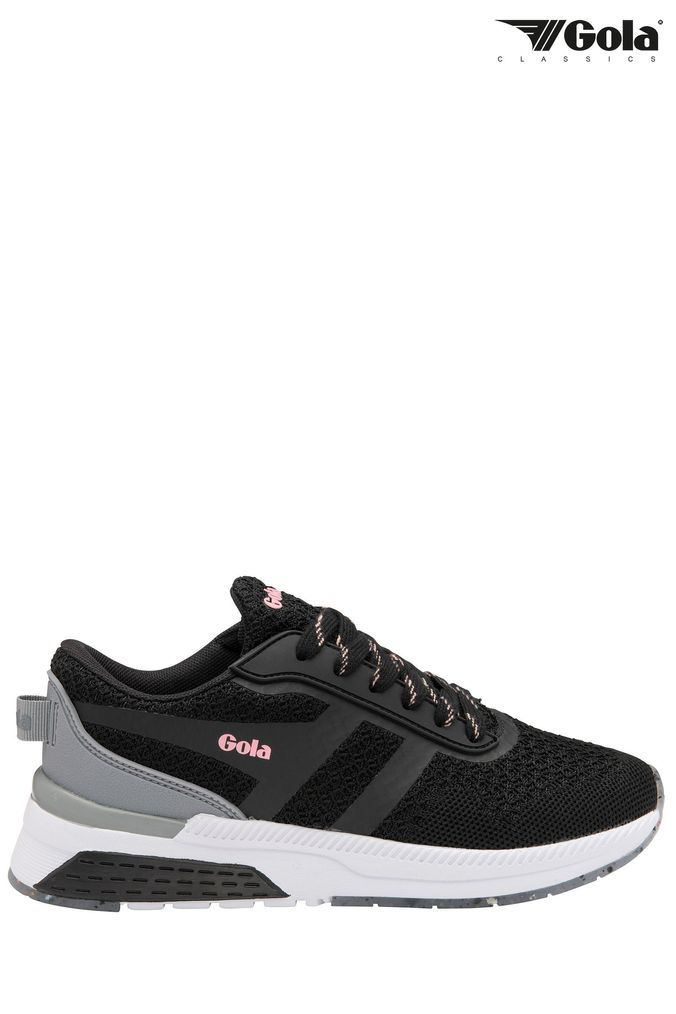 Womens black gola trainers hotsell