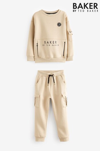 Baker by Ted Baker Stone Cargo Sweater and Joggers Set (903993) | £33 - £40