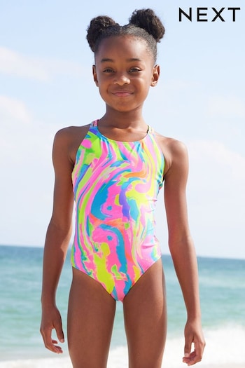 Multi Bright Abstract Print Swimsuit (3-16yrs) (904425) | £12 - £17