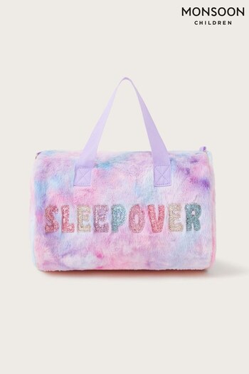 Monsoon Purple Fluffy Sleepover Bag (904647) | £27