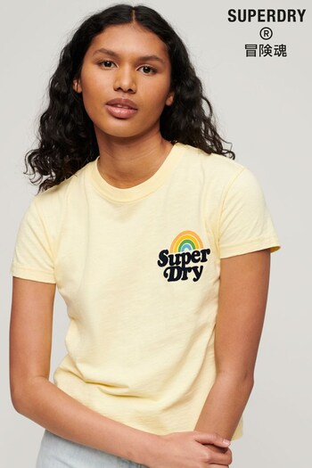 Superdry Yellow Rainbow 90s T-Shirt (904766) | £25