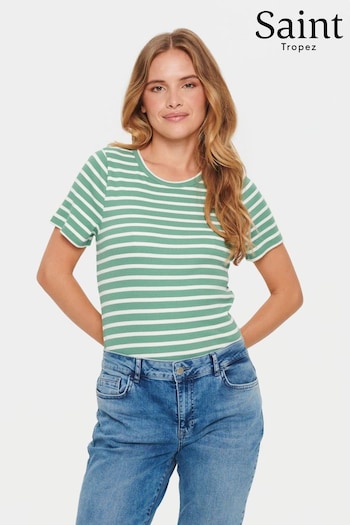Saint Tropez Aster Short Sleeves Stripe T-Shirt (904946) | £35