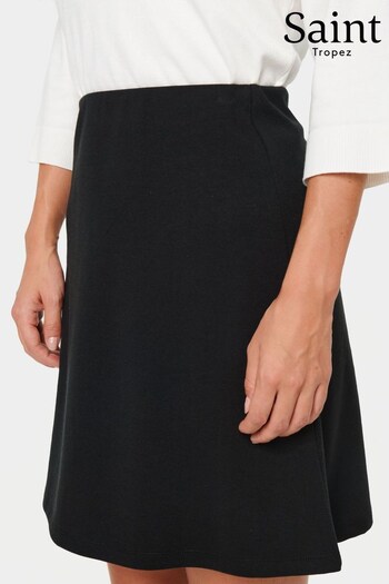 Saint Tropez Kaileen Mid-thigh Length A-line Black Skirt (905064) | £35