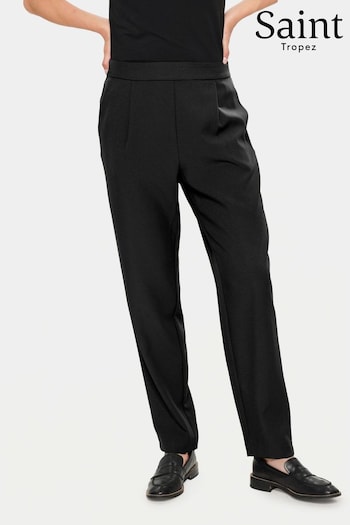 Saint Tropez Celest Elastic Waist Black Trousers (905090) | £35