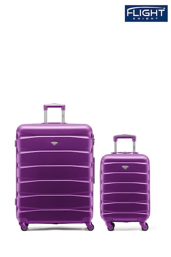 Set Of 2 Large Check-In & Small Carry-On Hardcase Travel Suitcase (905106) | £110