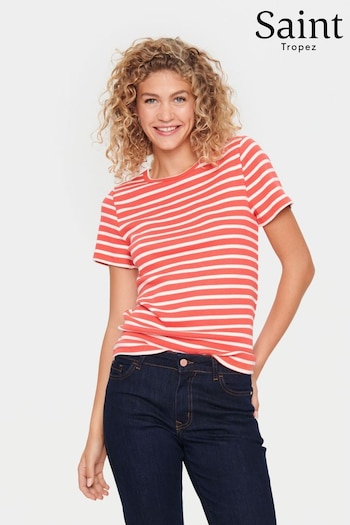 Saint Tropez Aster Short Sleeves Stripe T-Shirt (905390) | £35