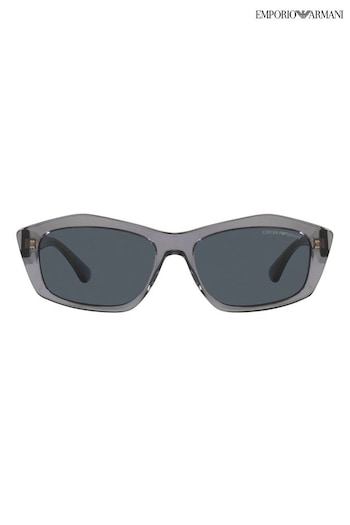 Emporio Armani mehr Grey Acetate Sunglasses (905583) | £138