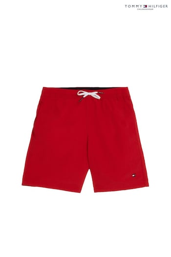 Tommy Hilfiger Medium Red Drawstring Swim Neuf Shorts (905587) | £42