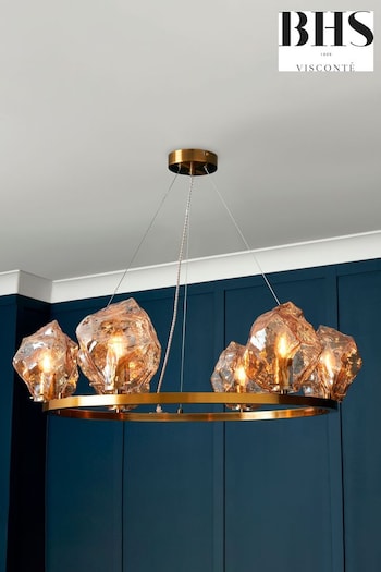 Visconte by BHS Brass Portici 6 Light Ceiling Light (905734) | £380