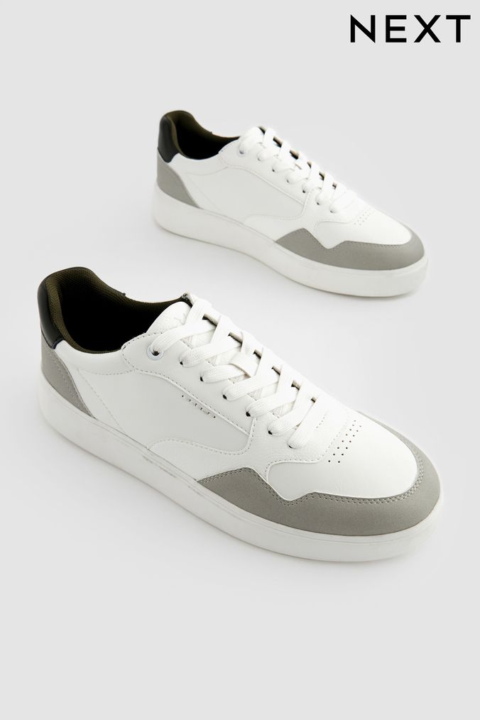 Next white trainers mens discount