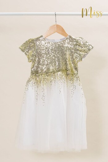 Miss Sequin Top Waterfall Tulle Dress (906461) | £38