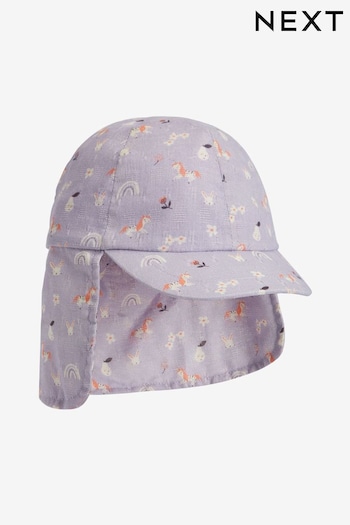 Purple Unicorn Legionnaire Hat (3mths-10yrs) (906625) | £7.50 - £9.50