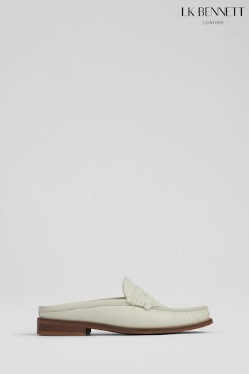 LK Bennett Oslo Leather Backless Loafers (906846) | £229