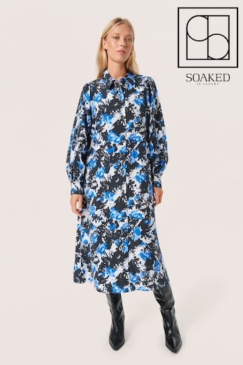 Soaked in Luxury v Nicasia Long Sleeve Shirt Dress (906998) | £100