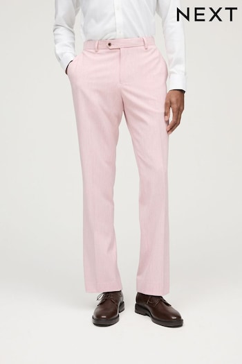 Pink Regular Fit Motionflex Stretch Suit Trousers (907021) | £40