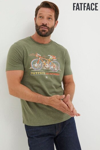 FatFace Green Explore Outdoors Bike T-Shirt (907096) | £28