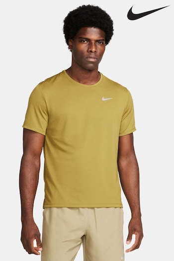 Nike Green Miler Dri-FIT UV Running T-Shirt (907129) | £33