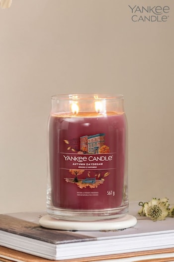 Yankee Candle Cream Signature Large Jar Autumn Daydream Scented Candle (907553) | £30