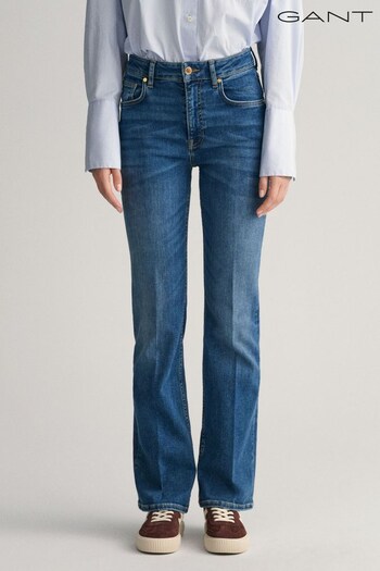 GANT Dark Blue Slim Bootcut Flare Jeans (908102) | £135