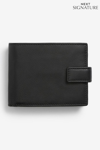 Black Signature Italian Leather Extra Capacity Wallet (908461) | £30