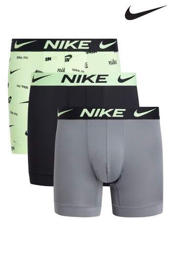 Nike Grey Mens Underwear Essential Micro Boxer Briefs (3 Pack) (908476) | £32