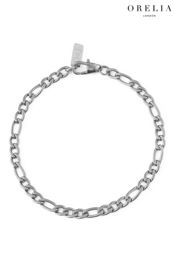 Orelia & Joe Silver Plated Figaro Chain Bracelet (908803) | £20
