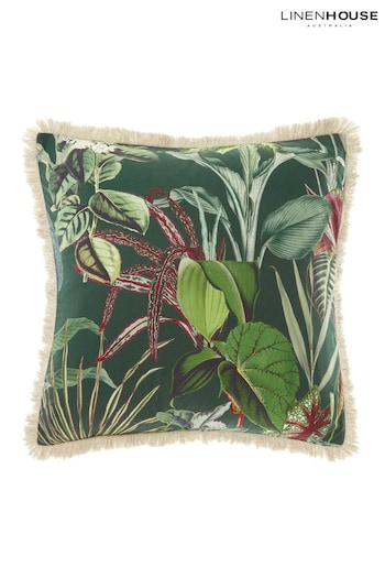 Linen House Green Wonderplant Botanical Leaf Pillowcase Sham (908868) | £23