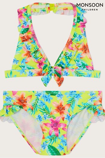 Monsoon Green Tropical Triangle Bikini Set (909157) | £19 - £23