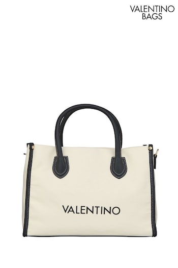 Valentino Bags Ivory Leith Canvas Tote Bag (909316) | £129