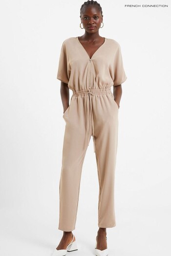 French Connection Brown Zip Jumpsuit (910574) | £110