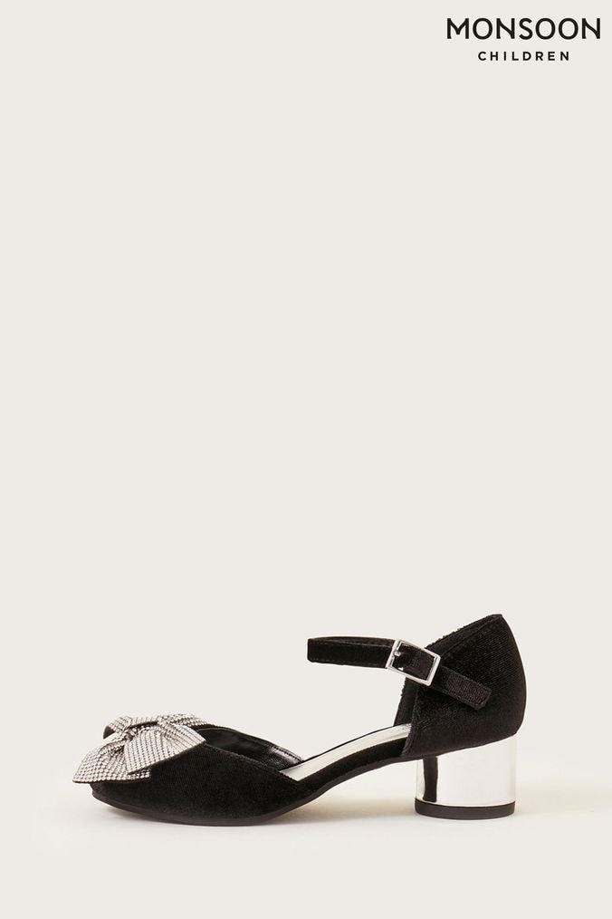 Ladies black party shoes best sale
