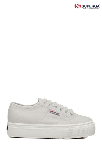 Superga Grey green 2790-Cotw Linea Up And Down Trainers (911144) | £85