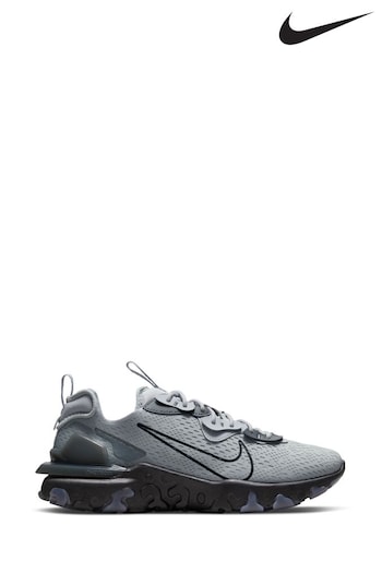 Nike youth Dark Grey React Vision Trainers (911950) | £130