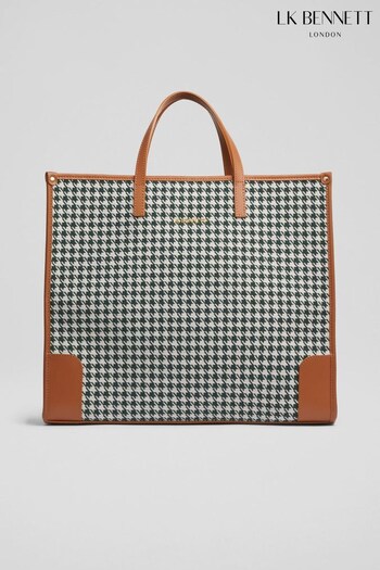 LK Bennett Gwen Check Fabric Tote Bag (912533) | £269
