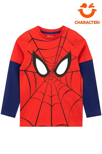 Character Red Spiderman Spiderman Long Sleeve Top (912863) | £13